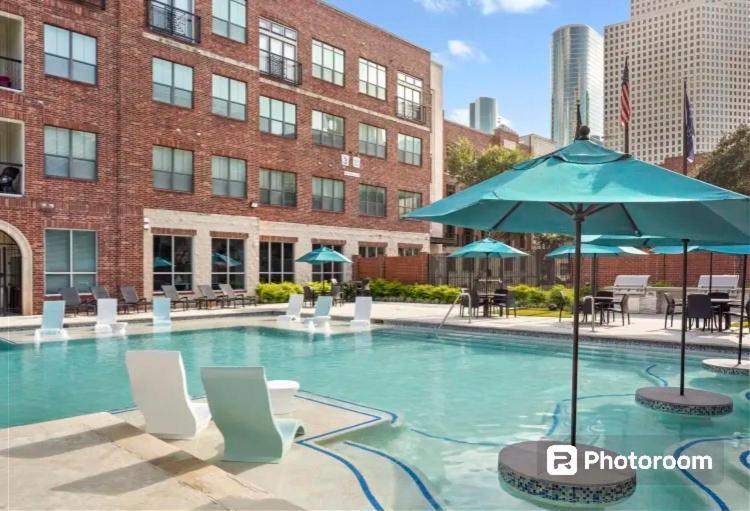 A Downright Downtown Delite Daire Houston Dış mekan fotoğraf